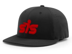 Anarchy Bats Smash It Sports CA I8503 Performance Hat - Black/Red