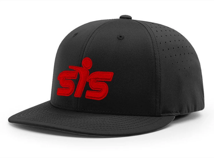 Anarchy Bats Smash It Sports CA I8503 Performance Hat - Black/Red
