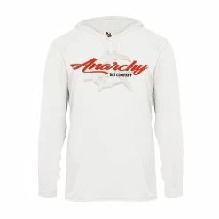 Anarchy Bats Anarchy Script Hooded Longsleeve Tee
