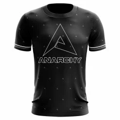 Anarchy Bats Anarchy Bat Company Short Sleeve Shirt - Small Logo Repeat (Black/White)
