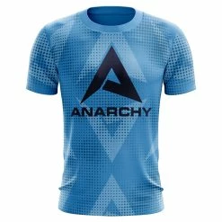 Anarchy Bats Anarchy Bat Company Short Sleeve Shirt - Large Logo Repeat (Carolina)