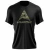 Anarchy Bats Anarchy - Poly-Cotton Short Sleeve Shirt - Black/Camo