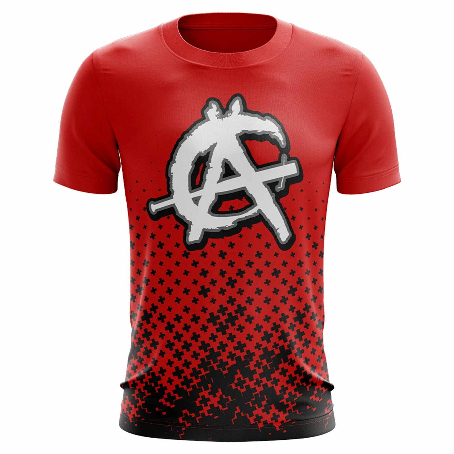 Anarchy Bats Anarchy Bat Company Short Sleeve Shirt - (Red/Black)