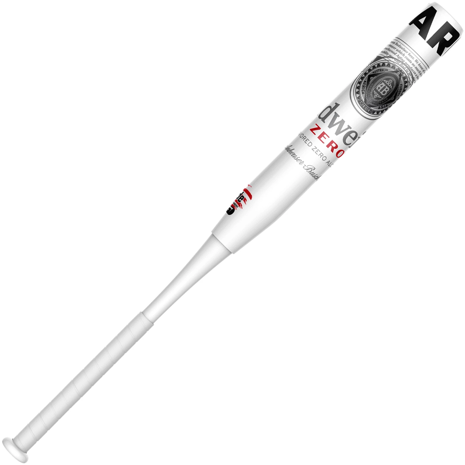 Anarchy Bats 2022 Anarchy Budweiser Select Collectors Edition 2PC - 12"- 1oz End Load - USA/ASA Slowpitch Softball Bat A22ABDSW212-1 (White) - Image 2