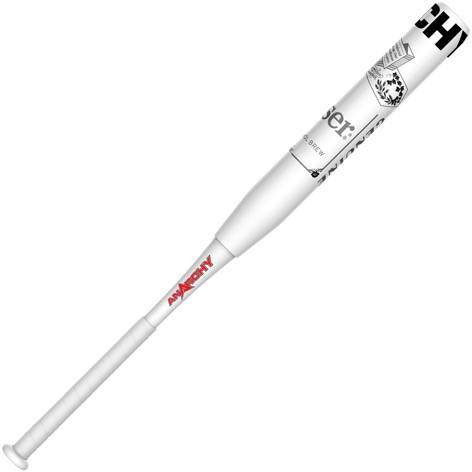 Anarchy Bats 2022 Anarchy Budweiser Select Collectors Edition 2PC - 12"- 1oz End Load - USA/ASA Slowpitch Softball Bat A22ABDSW212-1 (White) - Image 3