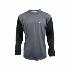 Anarchy Bats Anarchy Silver Foil Logo Quarter Zip Pullover - Charcoal/Black