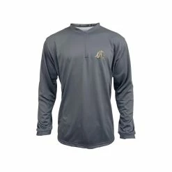 Anarchy Bats Anarchy Silver Foil Logo Quarter Zip Pullover - Charcoal/Charcoal