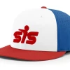 Anarchy Bats Smash It Sports CA I8503 Performance Hat - White/Royal/Red