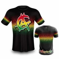 Anarchy Bats Anarchy Rasta Short Sleeve Shirt