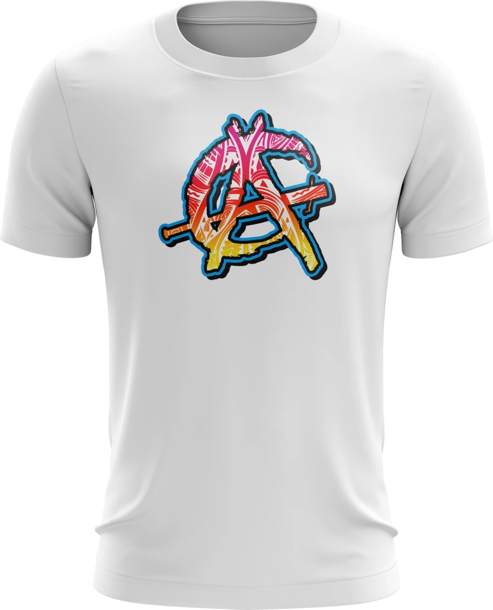 Anarchy Bats Anarchy Hawaiian Tribal Short Sleeve SubDye Shirt