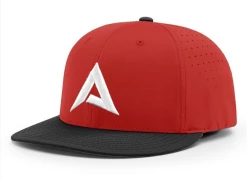 Anarchy Bats Anarchy CA I8503 Performance Hat - New Logo - Red/Black/White