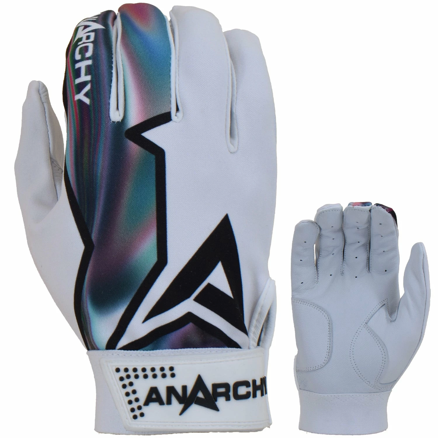 Anarchy Bats Anarchy Premium Batting Gloves- Iridescent
