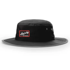Anarchy Bats Anarchy Bucket Hat Black With Black/Red Script Patch