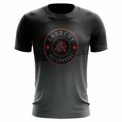 Anarchy Bats Anarchy Bat Company Short Sleeve Shirt - Emblem (Black/Red/Charcoal)