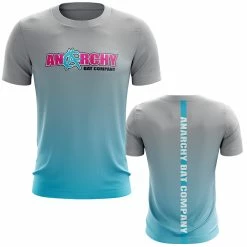 Anarchy Bats Anarchy Bat Company Short Sleeve Shirt - Fade (Grey/Carolina/Pink)