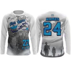 Anarchy Bats 22 A Day Veterans Lives Matter Chris Larsen Long Sleeve Shirt (Customized Buy-In)