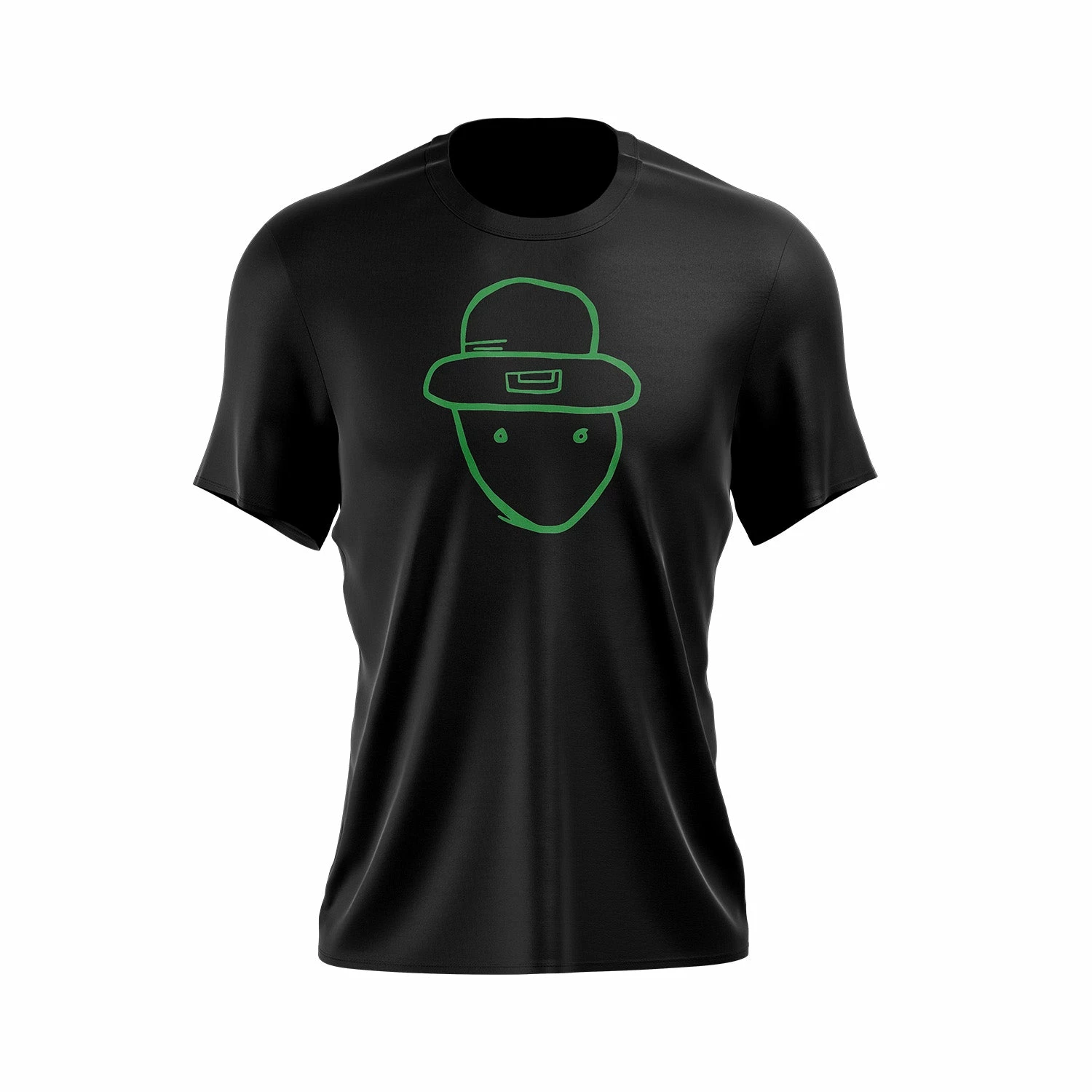 Anarchy Bats Leprechaun Ametuer Sketch Short Sleeve Shirt - Image 2