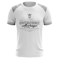 Anarchy Bats Overcome Average Short Sleeve Shirt - Emblem (White/Grey)