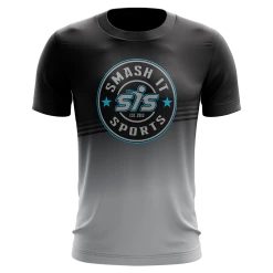 Anarchy Bats Smash It Sports Short Sleeve Shirt - Emblem (Black/Charcoal/Carolina)