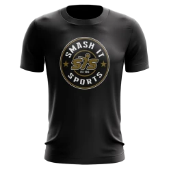 Anarchy Bats Smash It Sports Short Sleeve Shirt - Emblem (Black/Vegas Gold)