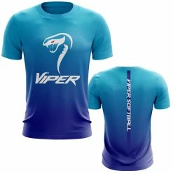 Anarchy Bats Viper Sports Short Sleeve Shirt - Fade (Blue/White)