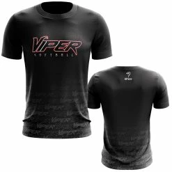 Anarchy Bats Viper Sports Short Sleeve Shirt - Fade (Black/Red/Charcoal)